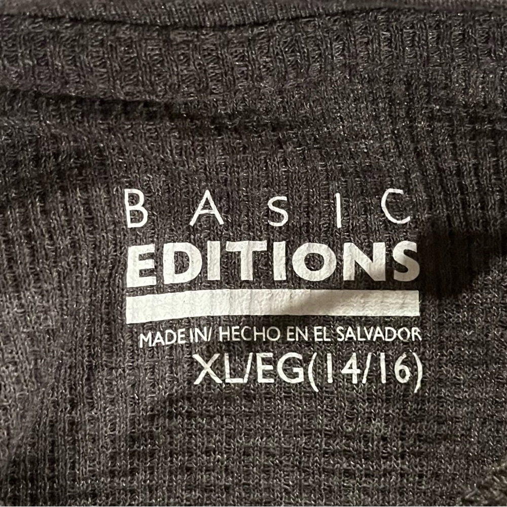 ☃️❄️NEW Basic Editions Thermal Shirt - Picture 2 of 3